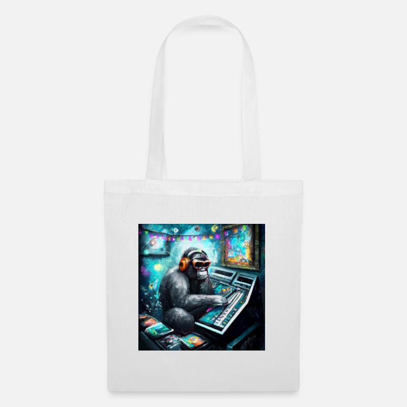 DJ Gorilla - Tote Bag - white