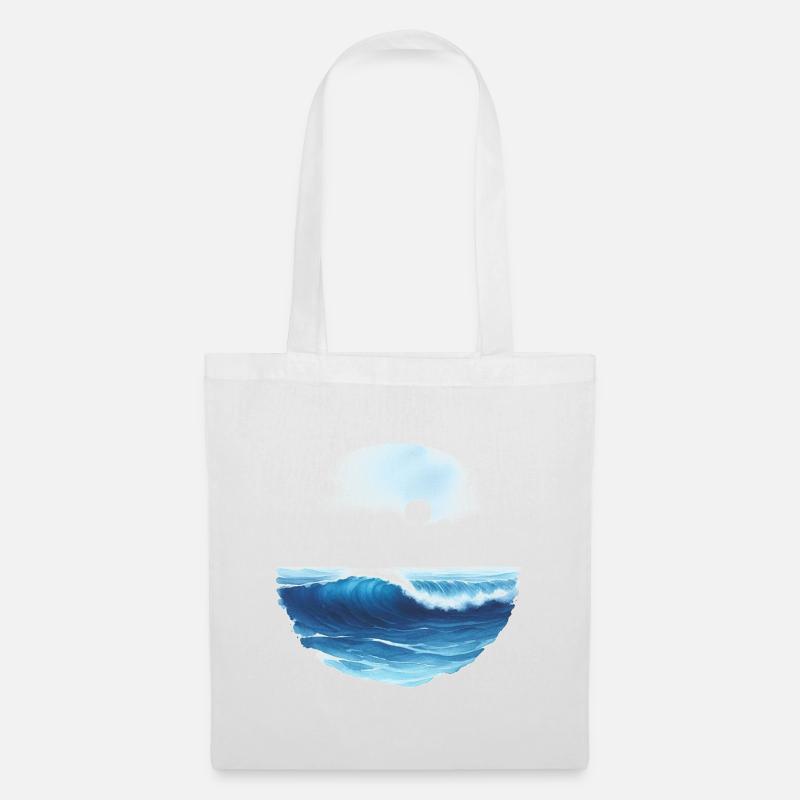Ocean wave - Stoffbeutel - Weiß
