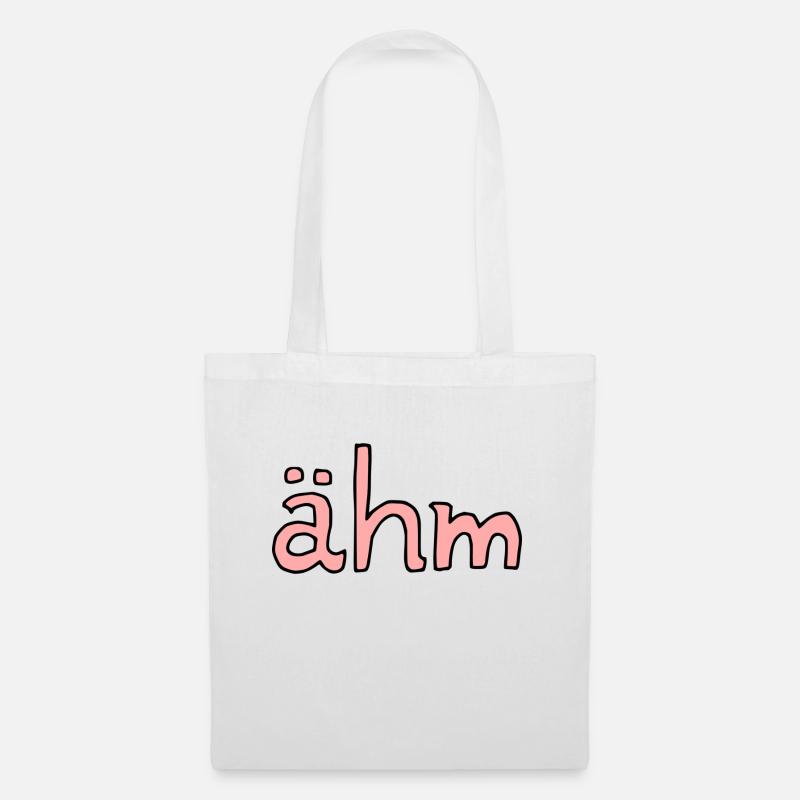 ähm - Stoffbeutel - Weiß