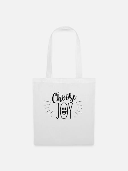choose joy - Stoffbeutel - Weiß