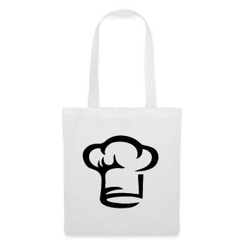 Toque de cuisinier, chef, hôtel, maître,restaurant - Sac en tissu - blanc - Devant