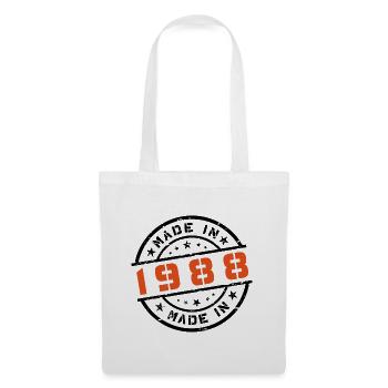 Année de naissance Anniversaire Né en - Fabriqué en 1988 - Sac en tissu - blanc - Devant