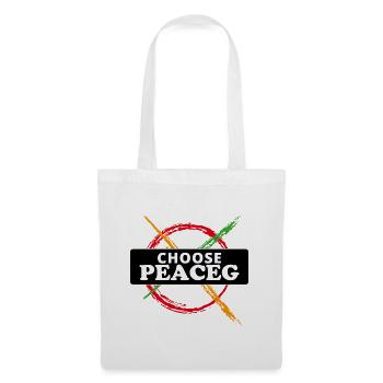 Choisissez la paix - Wähle den Frieden - Sac en tissu - blanc - Devant