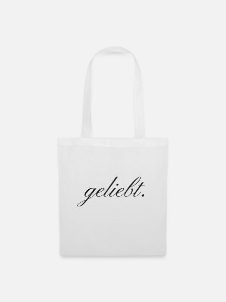 geliebt. - Stoffbeutel - Weiß