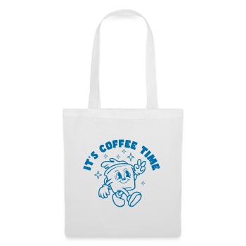 Kaffee und gute laune - Stoffbeutel - Weiß - Vorne