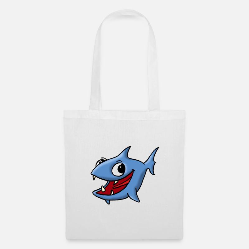 Blaufisch - Stoffbeutel - Weiß