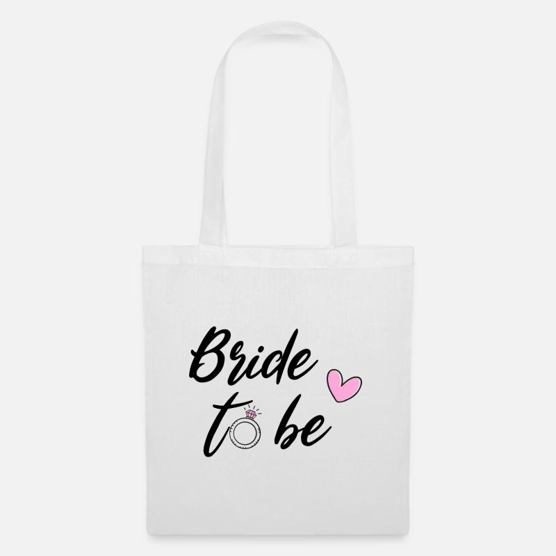 Bride to be - Junggesellenabschied - Stoffbeutel - Weiß