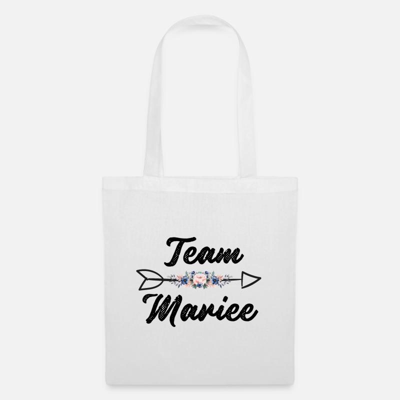 EVJF future mariée équipe de la mariée - Sac en tissu - blanc