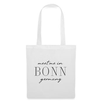 Bonn, Deutschland Eleganz Stil Design T-Shirt - Stoffbeutel - Weiß - Vorne