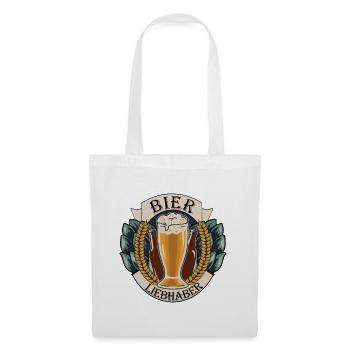Bier Liebhaber Hopfen Design - Stoffbeutel - Weiß - Vorne