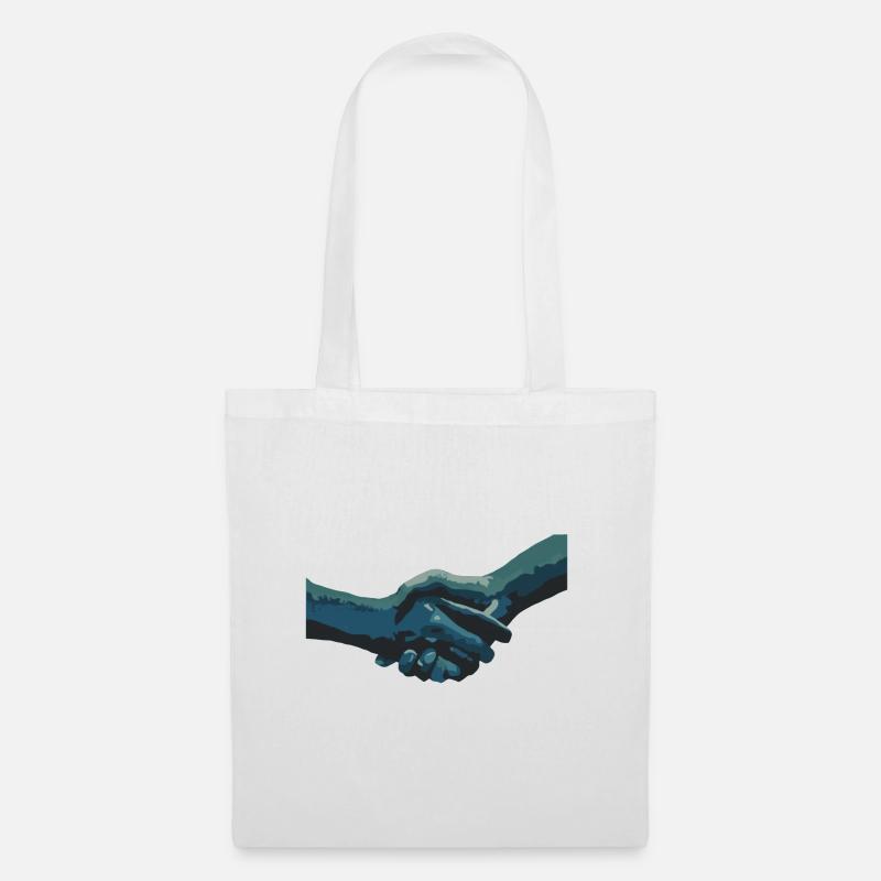 hand in hand - Tote Bag - white