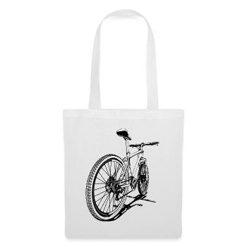 Vélo, VTT, VTT, cyclisme, vélo - Sac en tissu - blanc - Devant