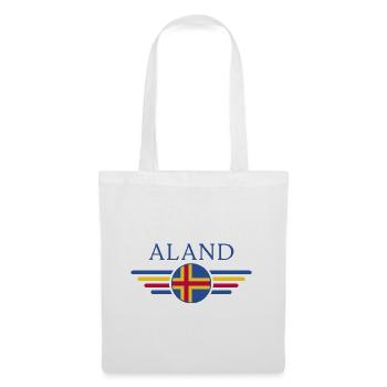 Ich liebe Åland, Eleganz Stil Design T-Shirt - Stoffbeutel - Weiß - Vorne