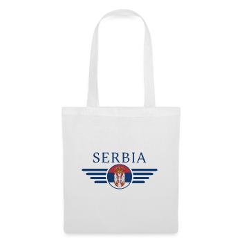 J’aime la Serbie, T-shirt design de style élégance - Sac en tissu - blanc - Devant