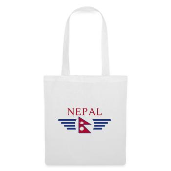 Ich liebe Nepal, Eleganz Stil Design T-Shirt - Stoffbeutel - Weiß - Vorne