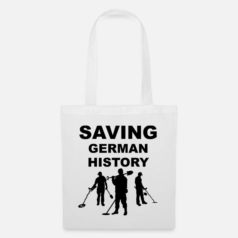 Saving German History Sondeln und Schatzsuche - Stoffbeutel - Weiß