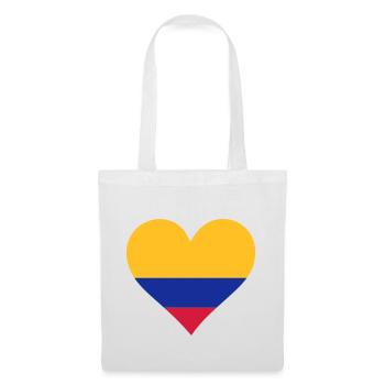 Un Cœur pour la Colombie - Sac en tissu - blanc - Dos