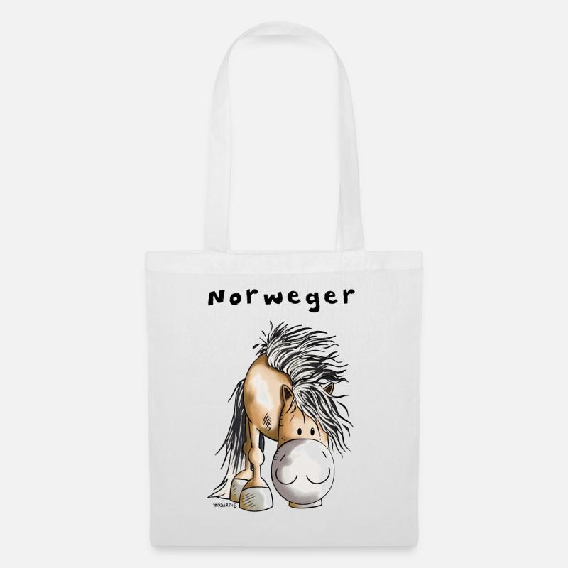 Süßer Norweger - Stoffbeutel - Weiß