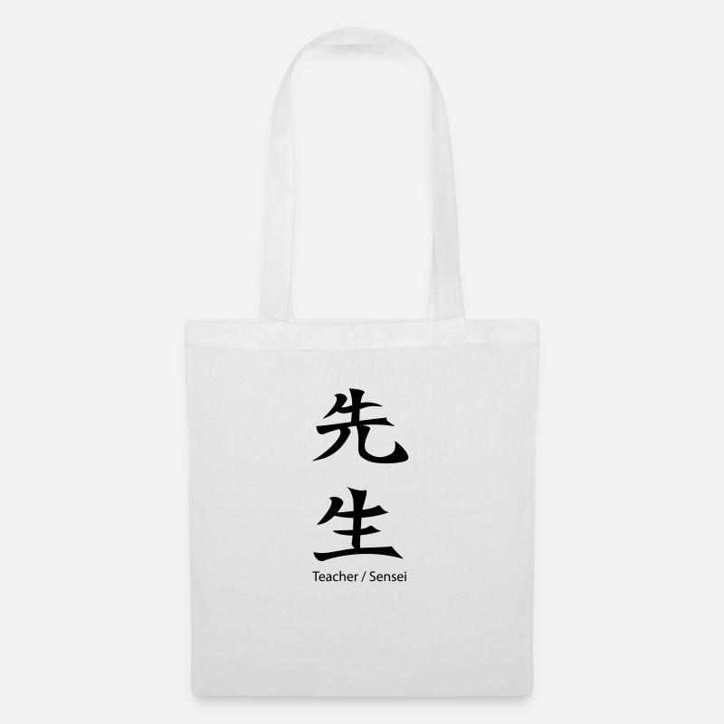 Kanji Sensei - Stoffbeutel - Weiß