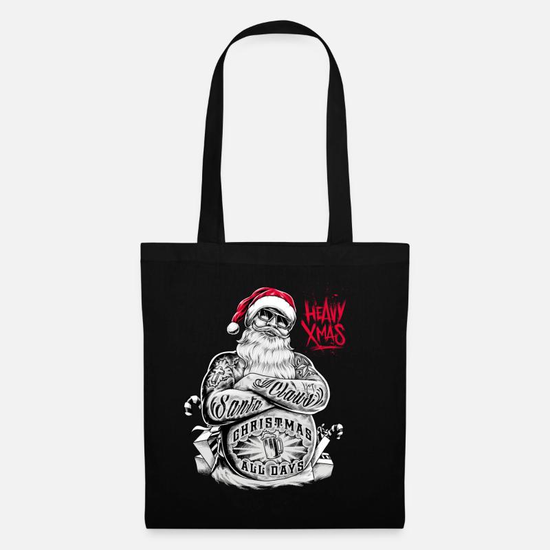 Xmas-Heavy - RAHMENLOS Design Geschenk - Stoffbeutel - Schwarz