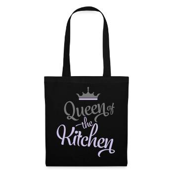 kochen - Stoffbeutel - Schwarz - Vorne