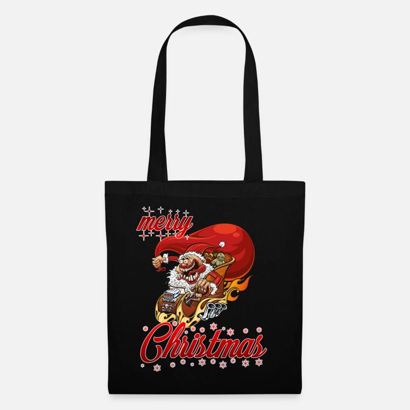 joyeux noël réglage père - Sac en tissu - noir
