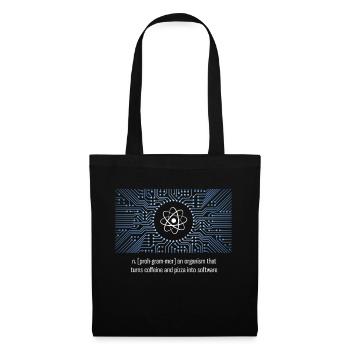 nerd programmer big bang board CPU pc code LOL - Tote Bag - black - Front