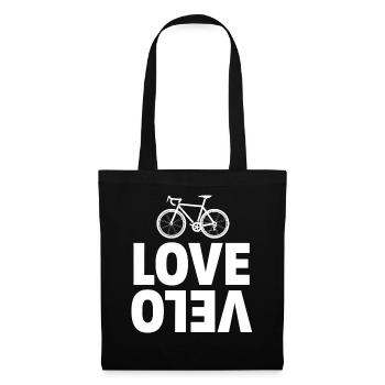 Vélo Amour Vélo - Sac en tissu - noir - Devant