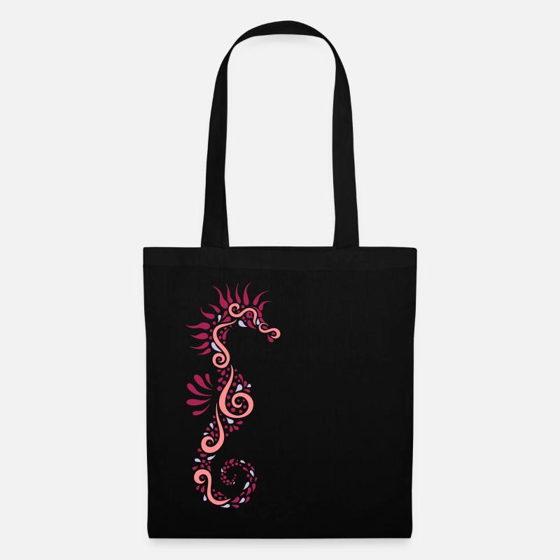 seahorsey - Stoffbeutel - Schwarz