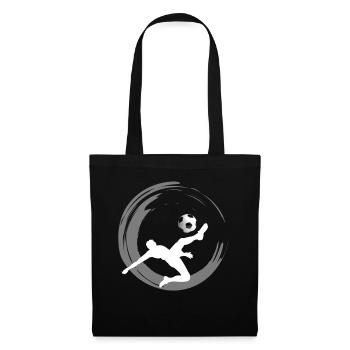 Soccer fußballer fußball schuß tor club sport fan - Stoffbeutel - Schwarz - Vorne