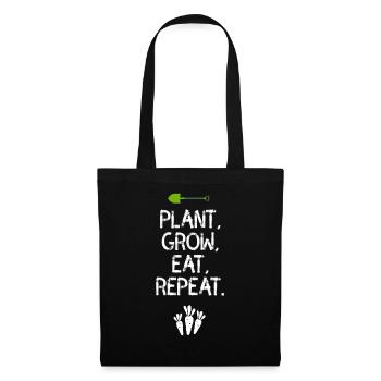 jardinier jardinier agriculteur bio bio agriculteur végétalien - Sac en tissu - noir - Devant