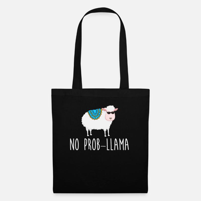 No Prob LLama - Stoffbeutel - Schwarz