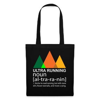 Ultra Running Running Shirt & Gift - Tote Bag - black - Front