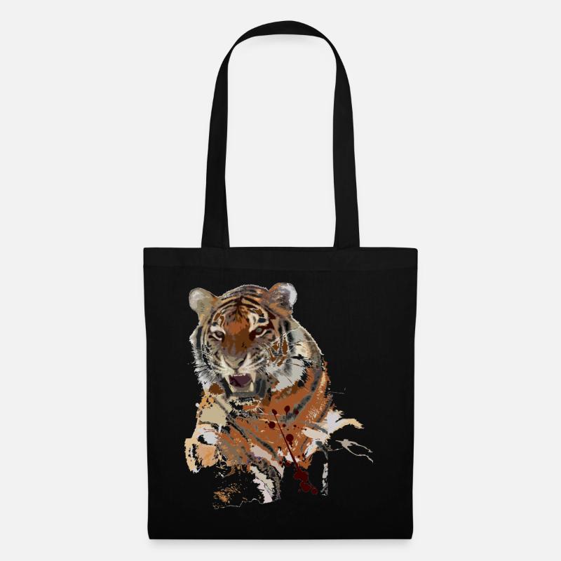 Tiger - Stoffbeutel - Schwarz