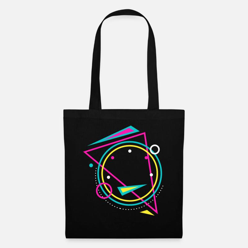 géométrie - Sac en tissu - noir