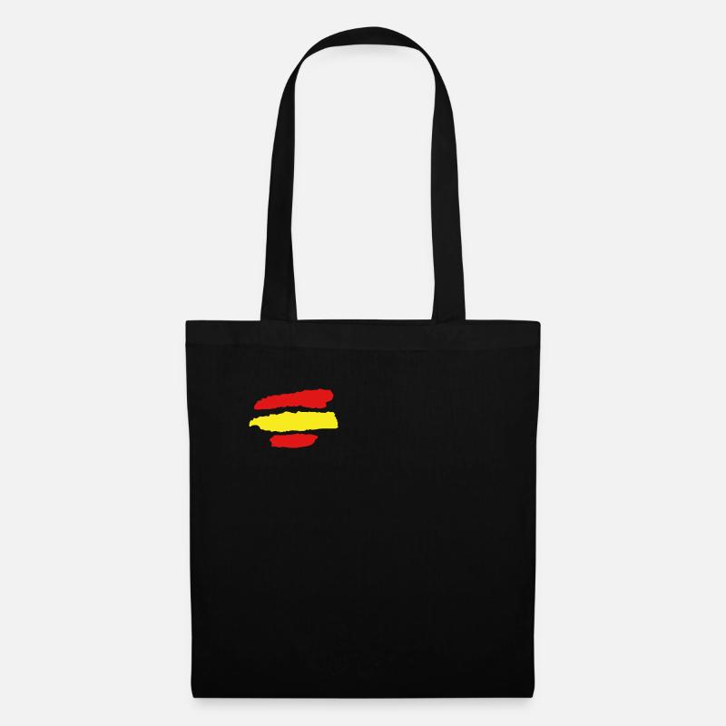 Spanische Flagge - Stoffbeutel - Schwarz