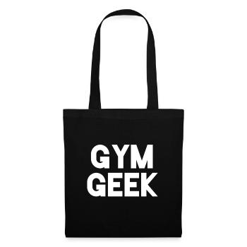 Gym Geek T-Shirt - Tote Bag - black - Front