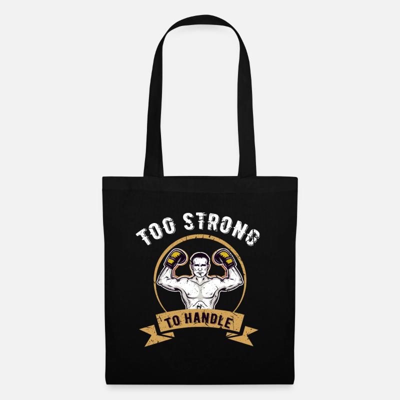 Boxen Sparring Sport Hobby Boxhandschuh Boxsack - Stoffbeutel - Schwarz