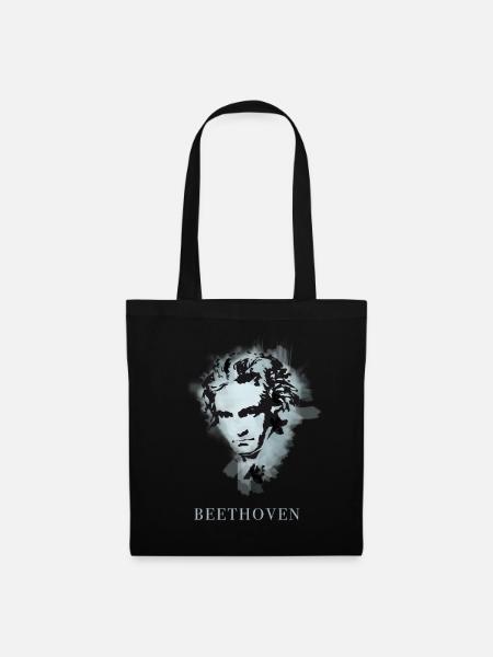 beethoven klassik musik komponist konzert taub pop - Stoffbeutel - Schwarz