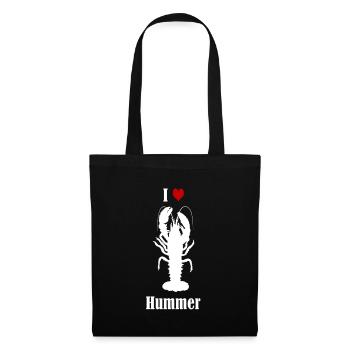 J'adore le homard - Sac en tissu - noir - Devant