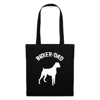 Boxer Hund Herren Boxer Papa - Stoffbeutel - Schwarz - Vorne