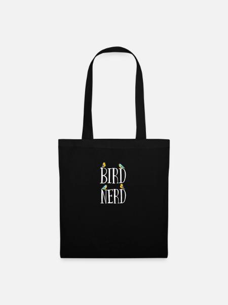 Vogelbeobachter Vogel Nerd - Stoffbeutel - Schwarz