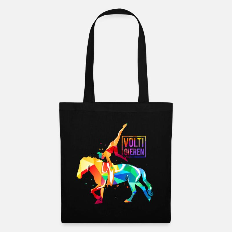 Cheval de chasse - Sac en tissu - noir
