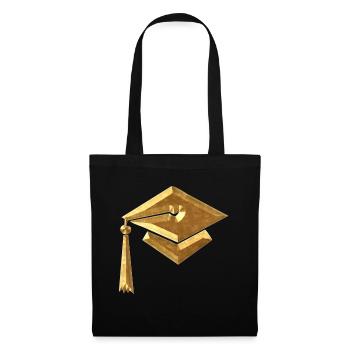 Chapeau d’étudiant - Sac en tissu - noir - Devant