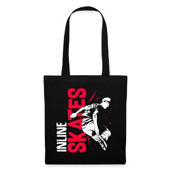 Inline skates roller skate - Tote Bag - black - Front