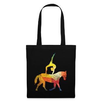 Gymnastique équestre - Sac en tissu - noir - Devant