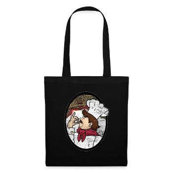 Cadeau de chef spaghetti - Sac en tissu - noir - Devant