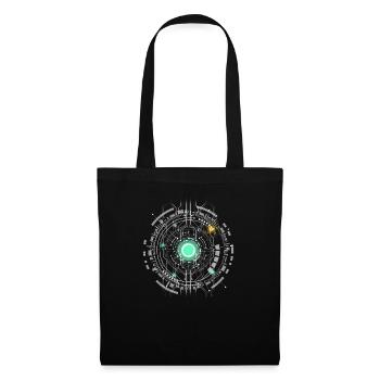 nerd CPU core computer code pc board spaceship - Tote Bag - black - Front