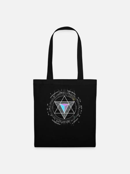 nerd cpu pyramid illuminati game wow hacker code - Tote Bag - black