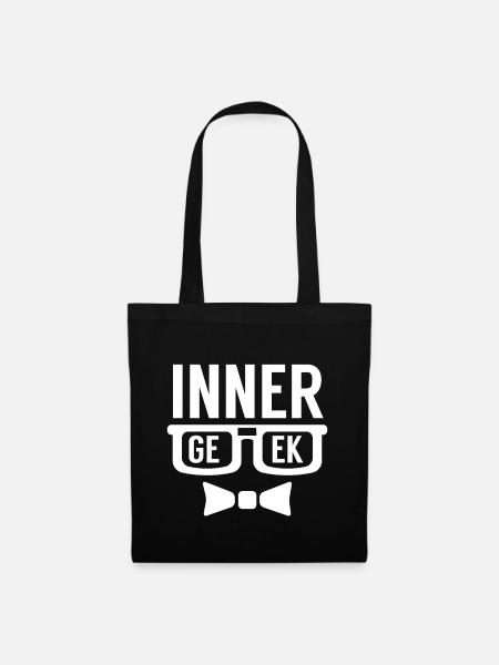 Inner Geek Programmer Nerd Computer - Tote Bag - black